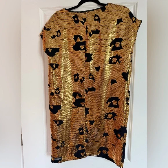 See By Chloe Gold and Black Mini Dress - Picture 7 of 9